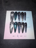 Chrome Stilettos press on nails