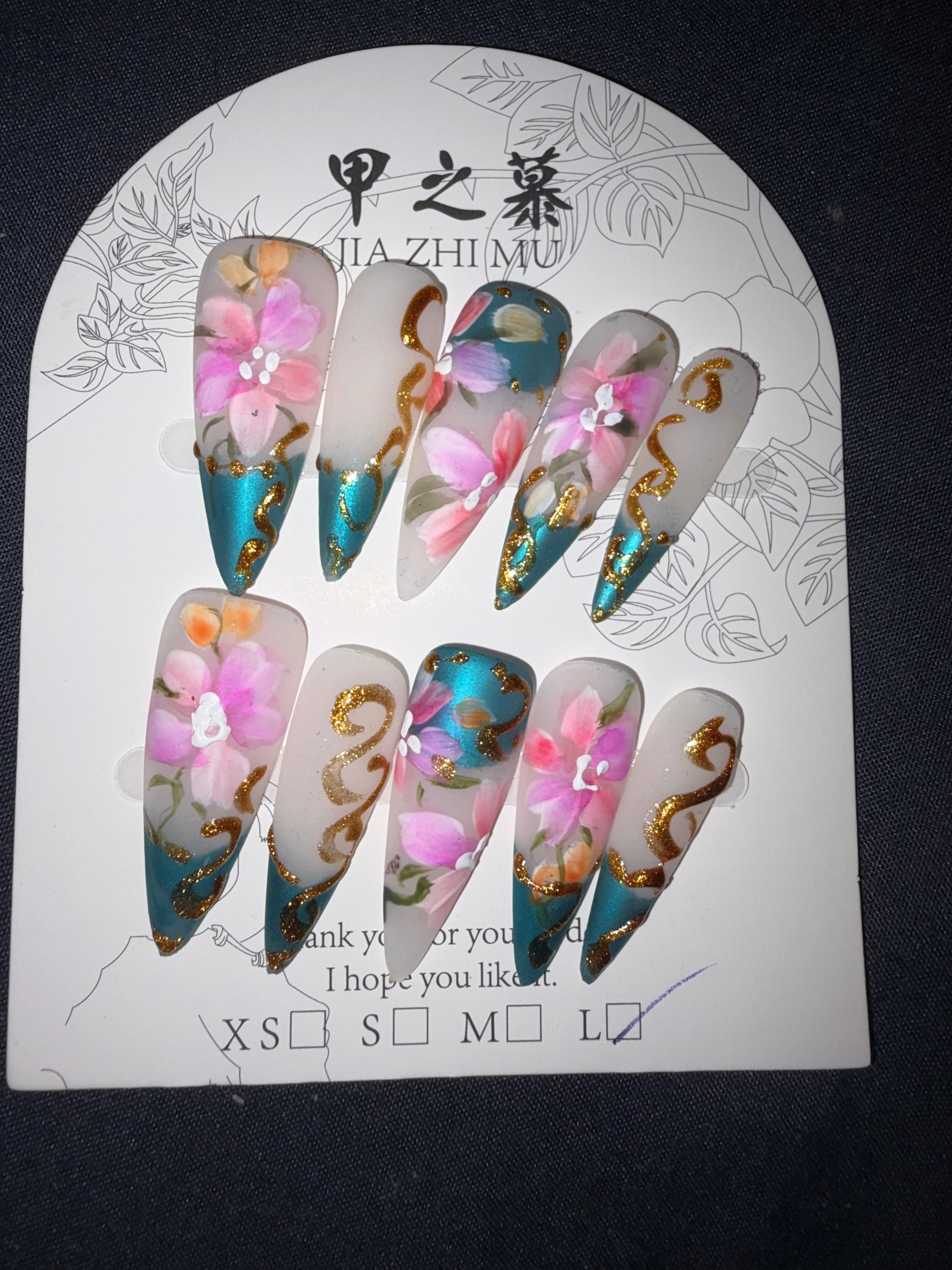 Stiletto multi color Jia Zhi Mu