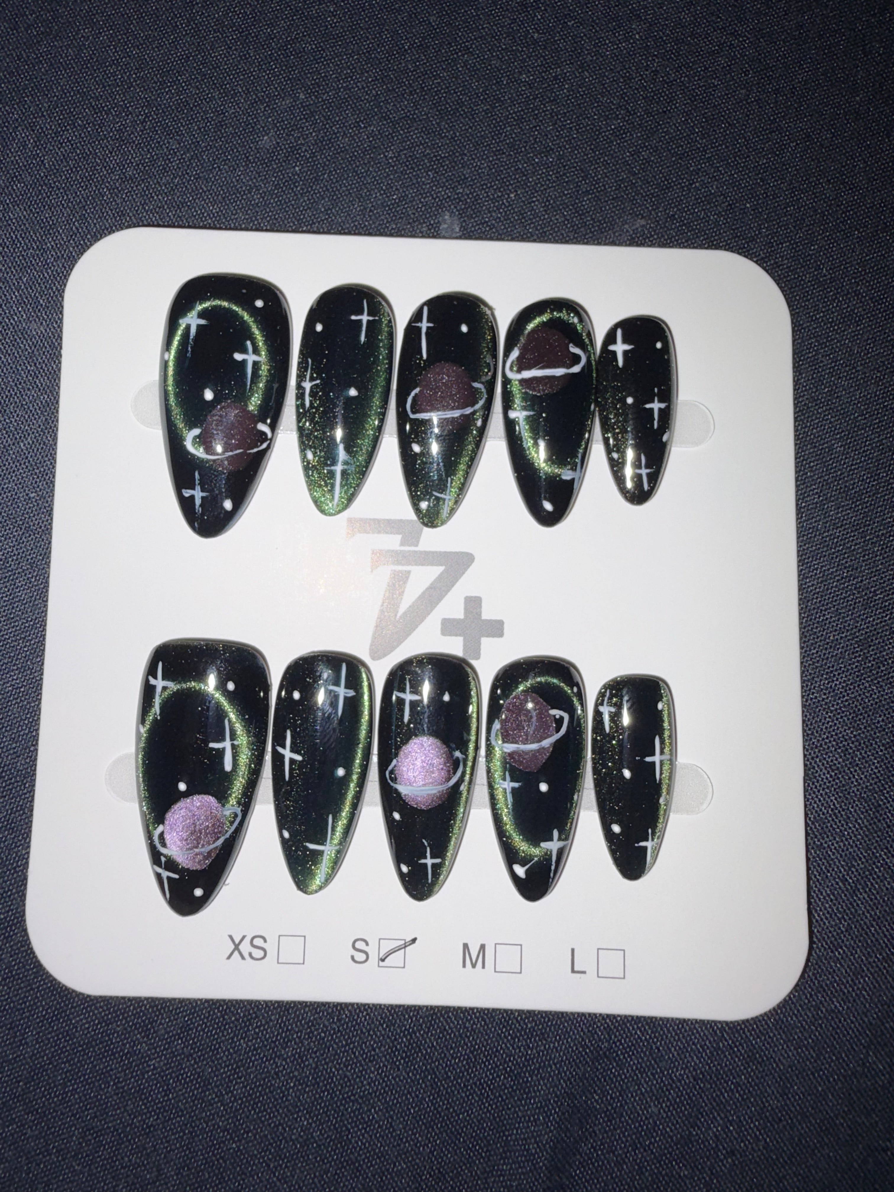 77 Galaxy press ons