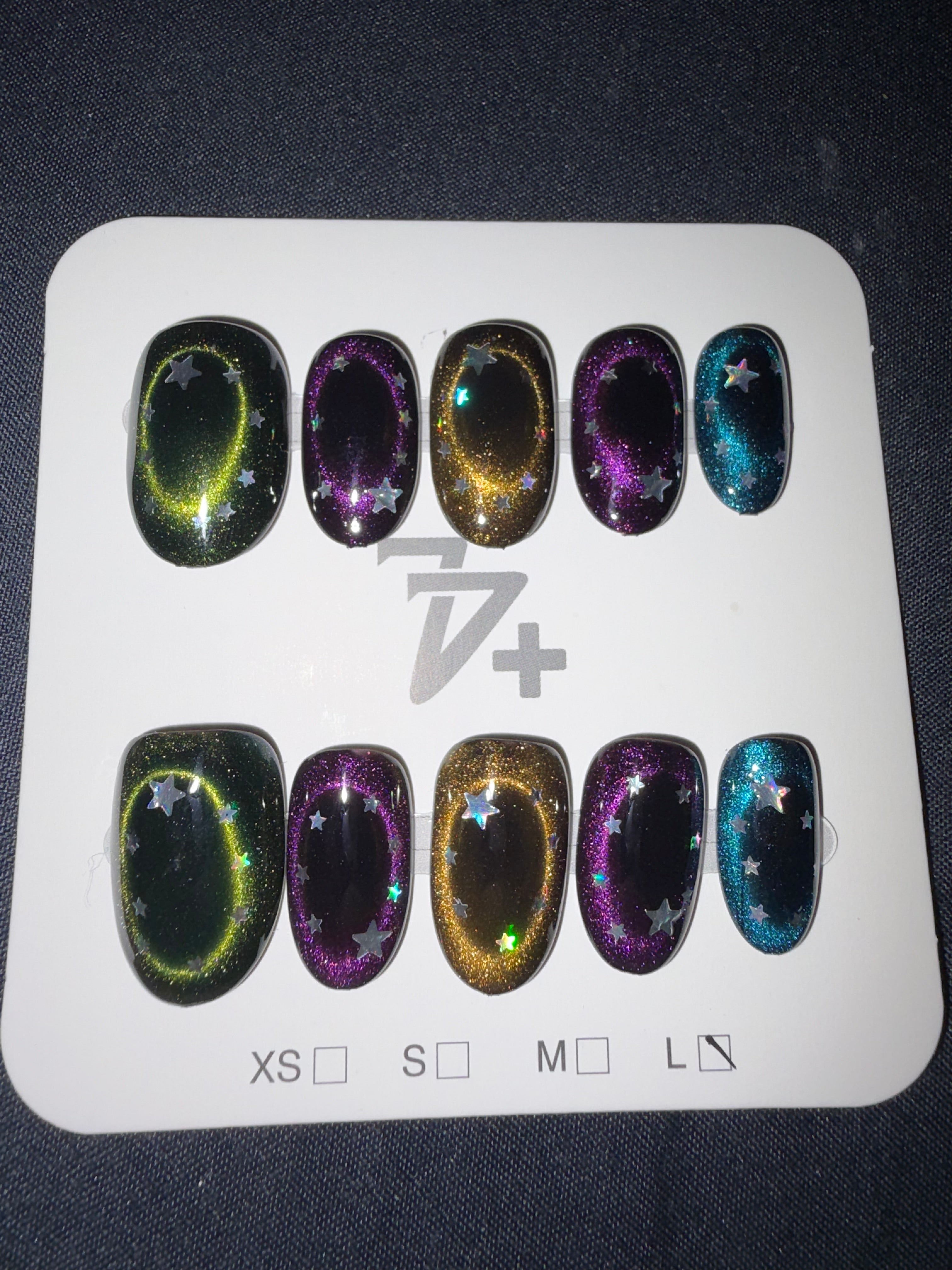 77 Night Sky press ons