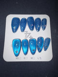 77 butterfly cateye press ons