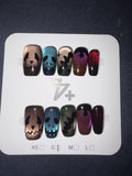 77 Halloween press ons