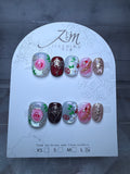 Rose themed Jia Zhi Mu nail set