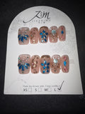 Nude Decorative Jia Zhi Mu press on nail set