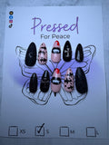 Go Batty custom press on nails