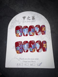 Red Jia Zhi Mu press ons