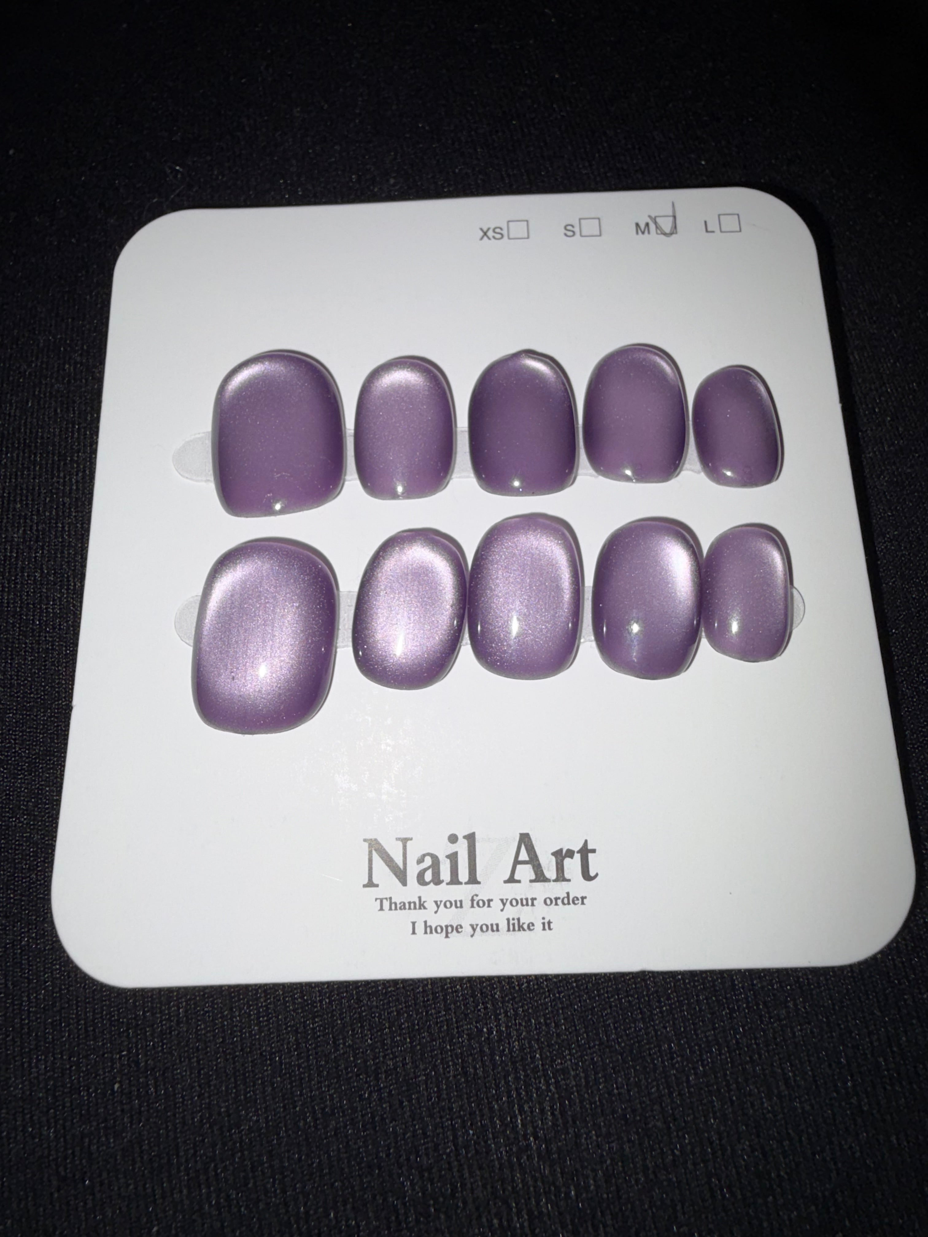 Purple Jelly nails