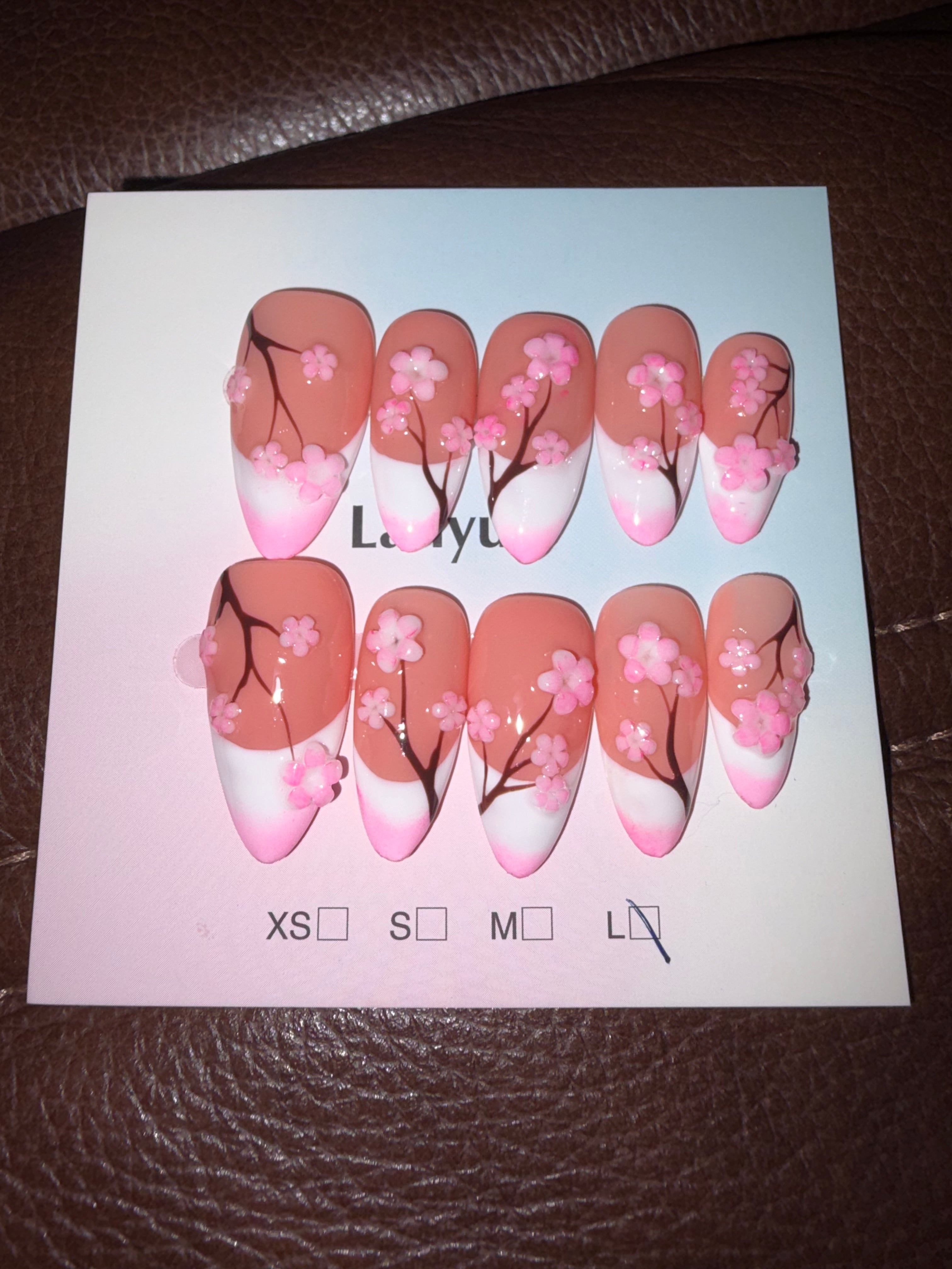 Cherry Blossom press ons