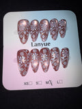 Cateye sugar press on nail set