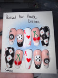Club vibes Handmade Custom press on nail set